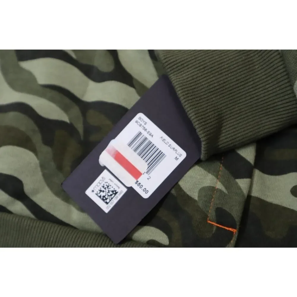 Converse‎ Boys Camo and Orange Hooded Sweatshirt Size M